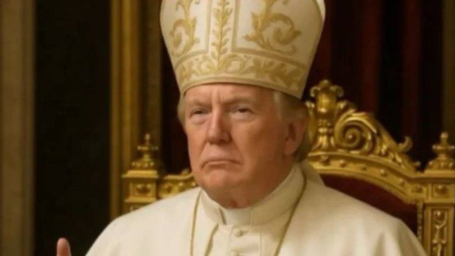 Donald Trump publicó una foto suya vestido como papa Donald Trump publicó una foto suya vestido como papa