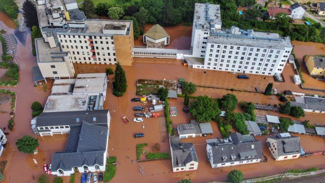 Las inundaciones causadas por el temporal provocaron graves destrozos en Alemania.