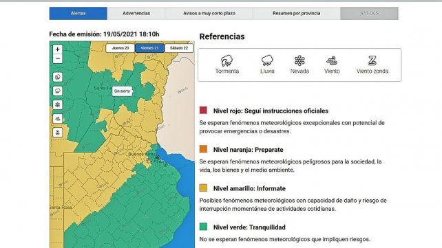 El pronóstico del tiempo anticipa jornadas lluviosas en la provincia