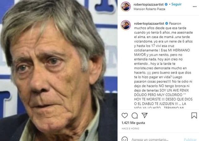 Murió el hermano abusador de Roberto Piazza: