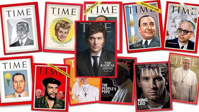 Milei fue portada del Time, al igual que otras argentinos en la historia. Milei fue portada del Time, al igual que otras argentinos en la historia.