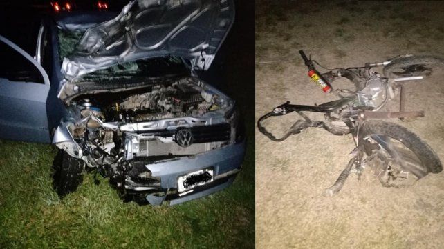 El accidente ocurrió en la ruta 12, cerca de uno de los accesos alternativos a Ramírez.