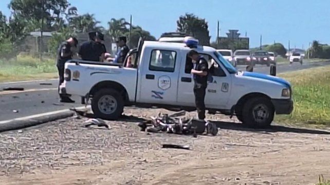 Un motociclista murió en un choque en la ruta 12, cerca de Crespo. Un motociclista murió en un choque en la ruta 12, cerca de Crespo.