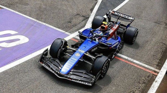 Franco Colapinto giró en el Williams FW46. Franco Colapinto giró en el Williams FW46.