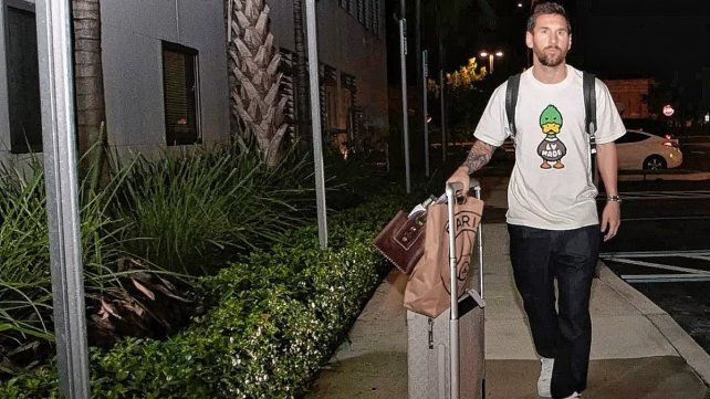 Lionel Messi llegó a Miami y se sumó al seleccionado