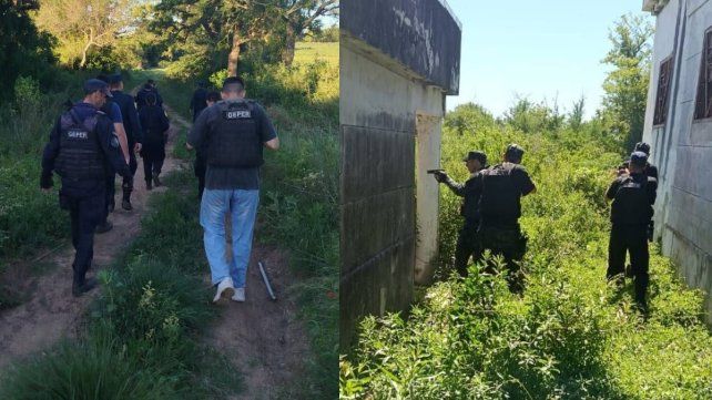 Los rastrillajes en Victoria en busca de Vázquez. Los rastrillajes en Victoria en busca de Vázquez.