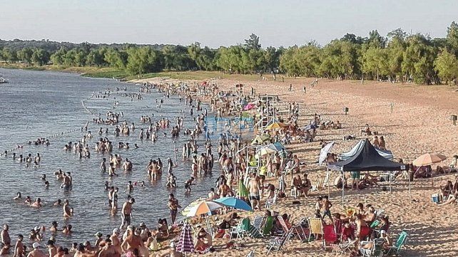 Con el calor, una multitud visitó los balnearios, como es el caso de Valle María