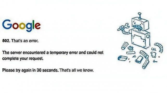 Gmail y YouTube, caídos: Google, con problemas en sus servicios a nivel global