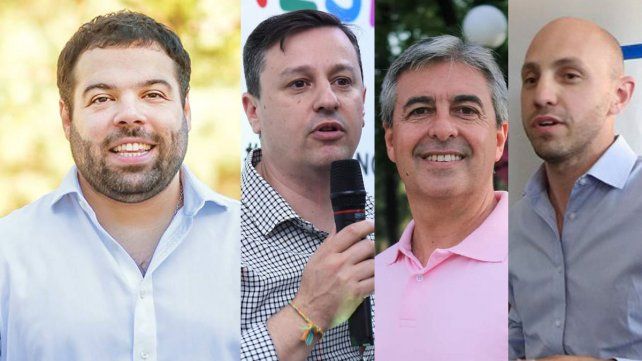 De izq. a der.: Troncoso, Maneiro, Heft y Camoirano De izq. a der.: Troncoso, Maneiro, Heft y Camoirano