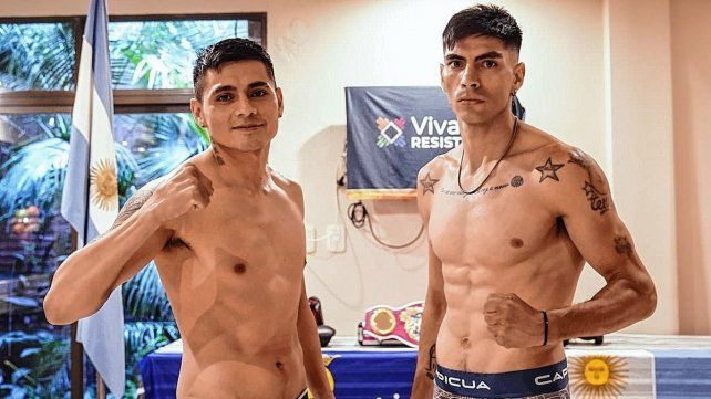 El paranaense Daniel Aquino (a la derecha) se medirá ante Fabián Andrés Maidana.