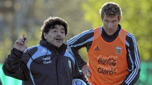 Martín Palermo y Diego Armando Maradona son ídolos de Boca Juniors. Compartieron equipo y selección.