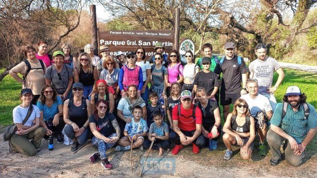 El trekking solidario fue un éxito