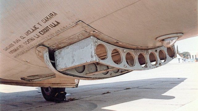 Los cartuchos para los chaff se ubicaban en la cola de los Canberras