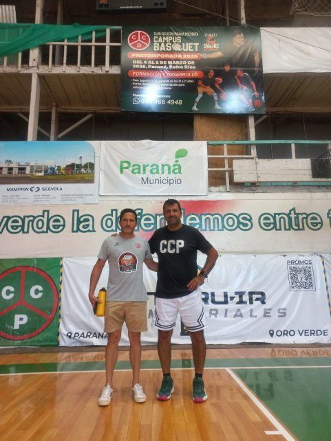 Lucio Amavet, de la subcomisión del básquet de Ciclista, y Darío Albornoz, coordinador deportivo. Lucio Amavet, de la subcomisión del básquet de Ciclista, y Darío Albornoz, coordinador deportivo.