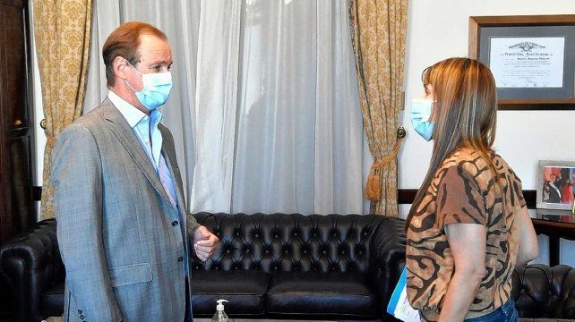 Bordet recibió en su despacho a Sonia Velázquez. La distribución de la vacuna contra el Covid-19 fue el eje principal de la reunión.