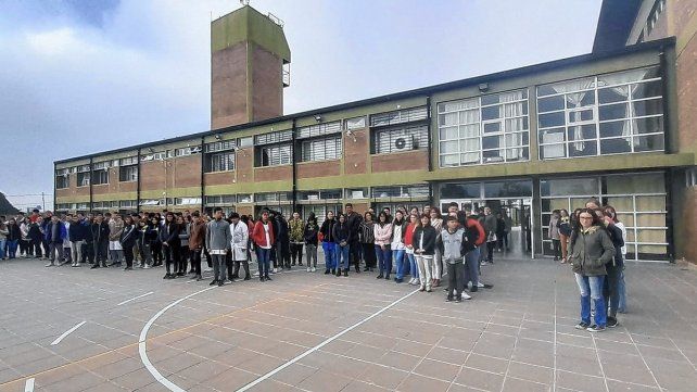 Escuela. En la secundaria José María Paz de Maciá se realizó este lunes la presentación de la nueva orientación.