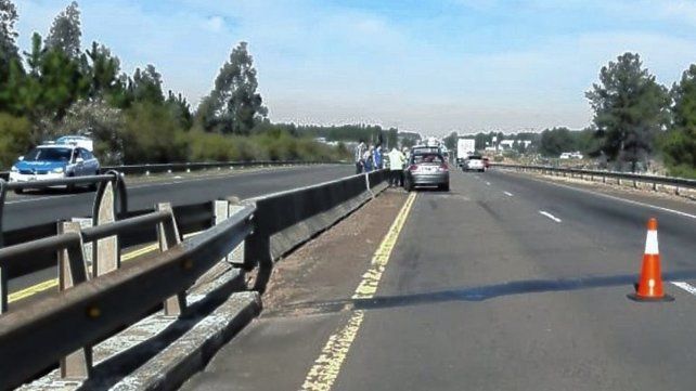 Fuerte impacto sobre ruta 14, cerca de Concordia.