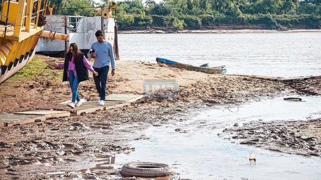 Bajante del río Paraná. Escasez de lluvias en Entre Ríos.