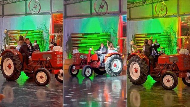 El casamiento se realizó en Crespo y los novios contaron la historia que se hizo famosa por la viralización en redes sociales.