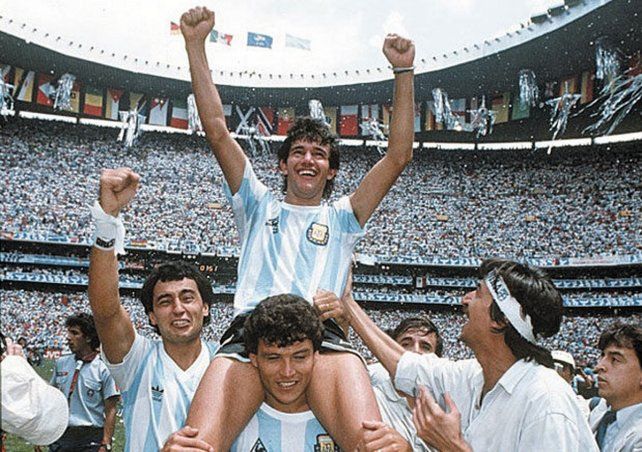 Burruchaga campeón con la Selección Argentina en México 86