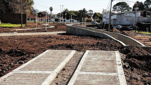 Importante avance de la obra del Parque Lineal Sur 