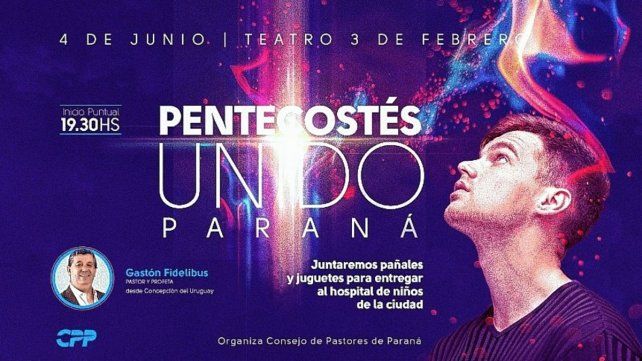 Será el próximo 4 de junio en el Teatro 3 de Febrero de Paraná. La entrada es libre y se recolectan pañales y juguetes