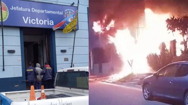 Detenido en Victoria por incendiar un auto y una moto.