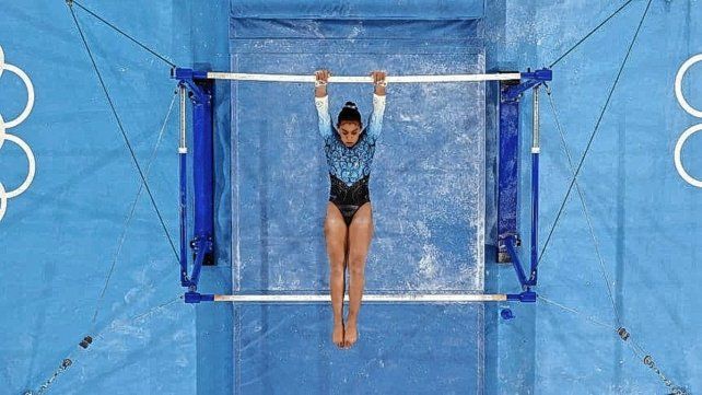 Tokio 2020: la gimnasta argentina Abigail Magistrati.