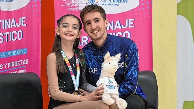 Patinaje artístico: Antonella Cornaló se consagró campeona sudamericana en la eficiencia infantil básica.