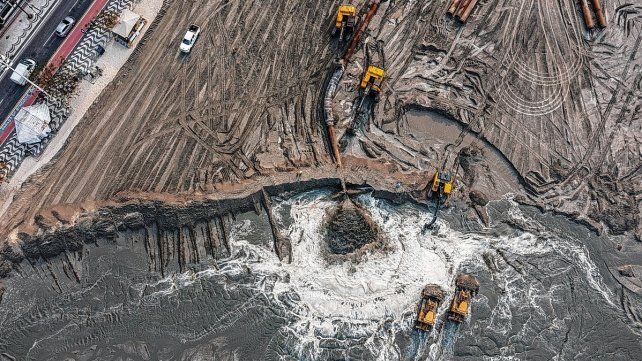 Así avanzan las obras de Jan de Nul en Camboriú.