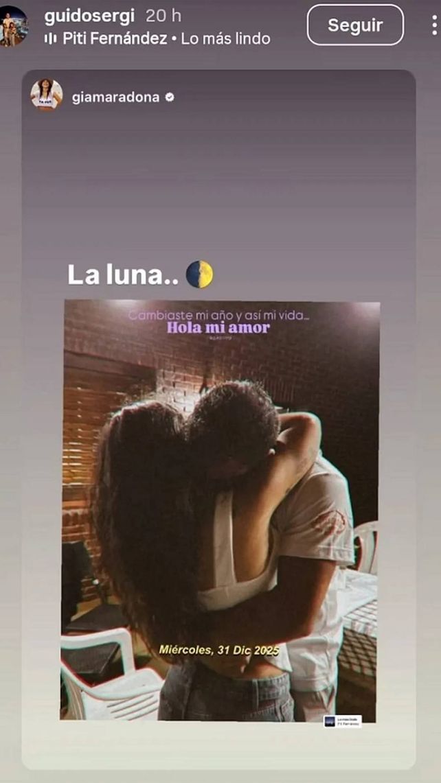 La hija del Diez, Gianinna Maradona, compartió un posteo en Año Nuevo donde confirma su relación tras los rumores que circularon hace algunas semanas. La hija del Diez, Gianinna Maradona, compartió un posteo en Año Nuevo donde confirma su relación tras los rumores que circularon hace algunas semanas.