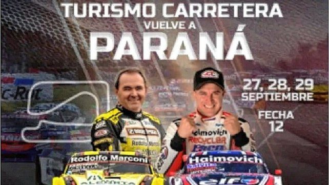 El Turismo Carretera vuelve a Paraná el 27, 28 y 29 de Septiembre. El Turismo Carretera vuelve a Paraná el 27, 28 y 29 de Septiembre.