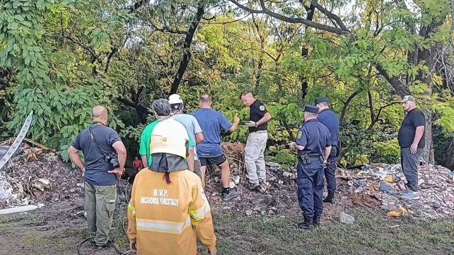 El sector donde fue encontrado el cuerpo en el arroyo Colorado. El sector donde fue encontrado el cuerpo en el arroyo Colorado.